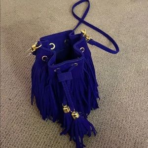 blue purse